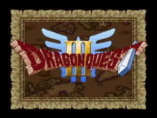 Dragon Quest I & II title screen for Super Famicom